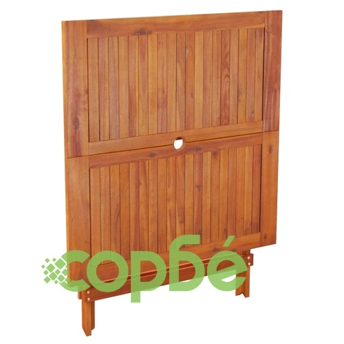 Сгъваема градинска маса 90x90x75 см масивна акация ➤ топ цена ➤ sorbe.bg