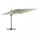 Конзолен чадър с алуминиев прът, пясъчнобял, 300x300 см