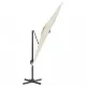 Конзолен чадър с алуминиев прът, пясъчнобял, 400x300 см