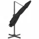 Конзолен чадър с алуминиев прът, черен, 300x300 см