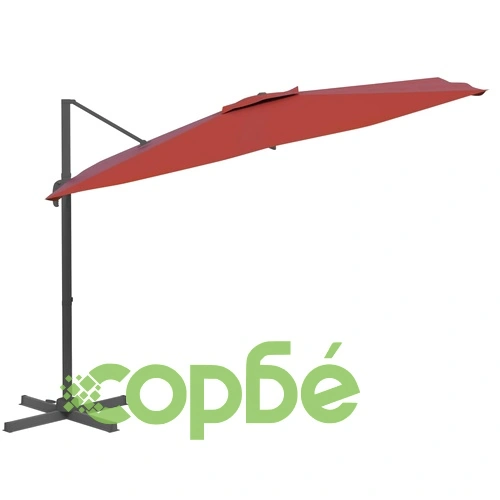 LED конзолен чадър, теракота, 400x300 см ➤ топ цена ➤ sorbe.bg
