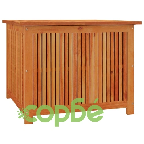 Градинска кутия за съхранение 75x75x58 см акациево дърво масив ➤ топ цена ➤ sorbe.bg