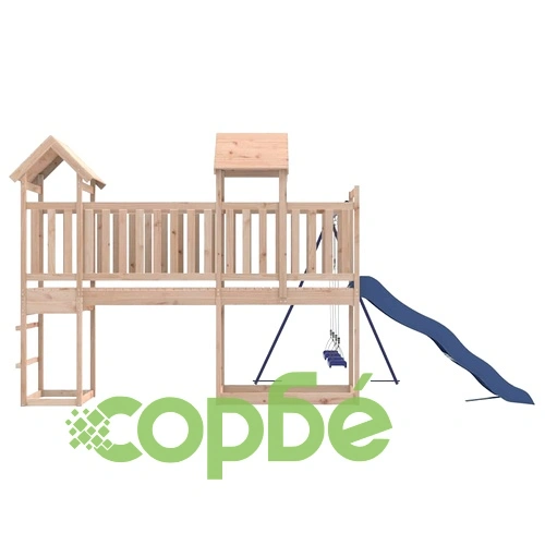 Комбинирано детско съоръжение за игра на открито, бор масив ➤ топ цена ➤ sorbe.bg