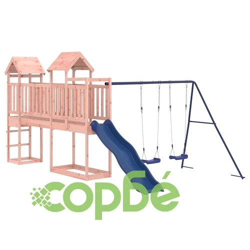 Комбинирано детско съоръжение, масивна дугласка дървесина ➤ топ цена ➤ sorbe.bg