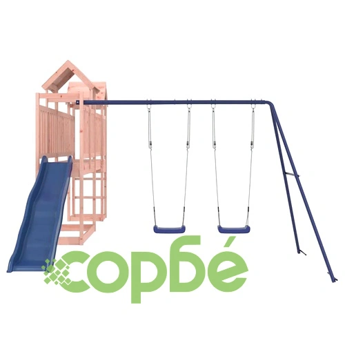 Комбинирано детско съоръжение, масивна дугласка дървесина ➤ топ цена ➤ sorbe.bg