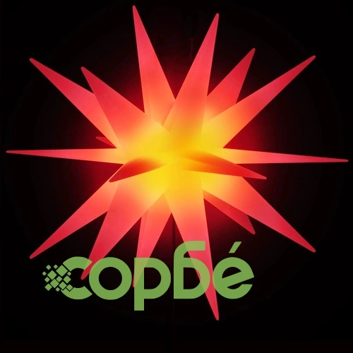 Коледни лампи с шипове, 3 бр, LED, сгъваеми, червени, 57 см ➤ топ цена ➤ sorbe.bg