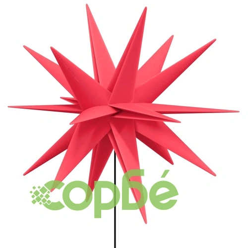 Коледни лампи с шипове, 3 бр, LED, сгъваеми, червени, 57 см ➤ топ цена ➤ sorbe.bg