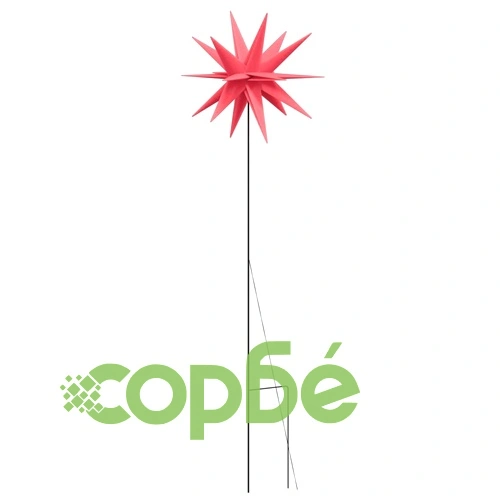 Коледни лампи с шипове, 3 бр, LED, сгъваеми, червени, 57 см ➤ топ цена ➤ sorbe.bg