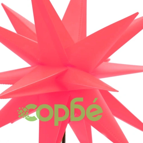 Коледни лампи с шипове, 3 бр, LED, сгъваеми, червени, 57 см ➤ топ цена ➤ sorbe.bg