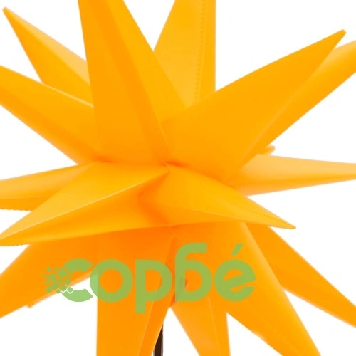 Коледни лампи с шипове, 3 бр, LED, сгъваеми, жълта, 57 см ➤ топ цена ➤ sorbe.bg
