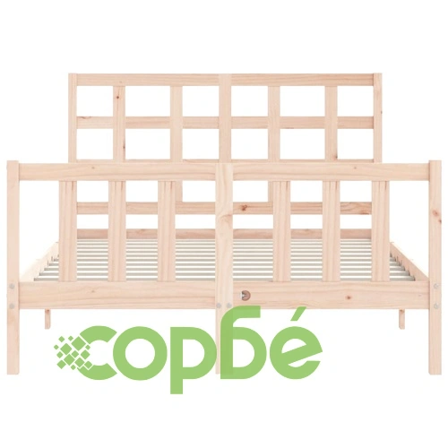 Рамка за легло без матрак, 120x200 см, масивна чамова дървесина ➤ топ цена ➤ sorbe.bg