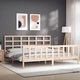 Рамка за легло без матрак 200x200 см масивна чамова дървесина
