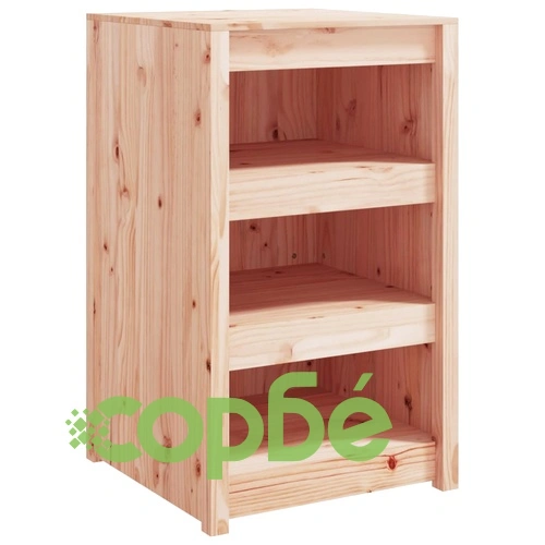Кухненски шкафове за открито, 2 бр, бор масив ➤ топ цена ➤ sorbe.bg
