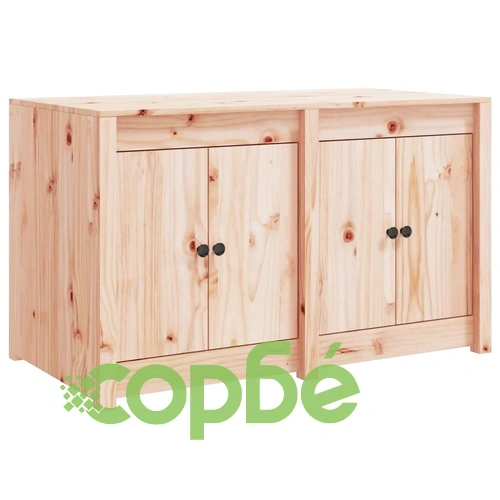 Кухненски шкафове за открито, 3 бр, бор масив ➤ топ цена ➤ sorbe.bg