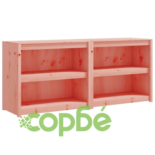 Кухненски шкафове за открито, 2 бр, дугласко дърво масив ➤ топ цена ➤ sorbe.bg