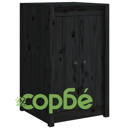 Кухненски шкаф за открито, черни, бор масив ➤ топ цена ➤ sorbe.bg