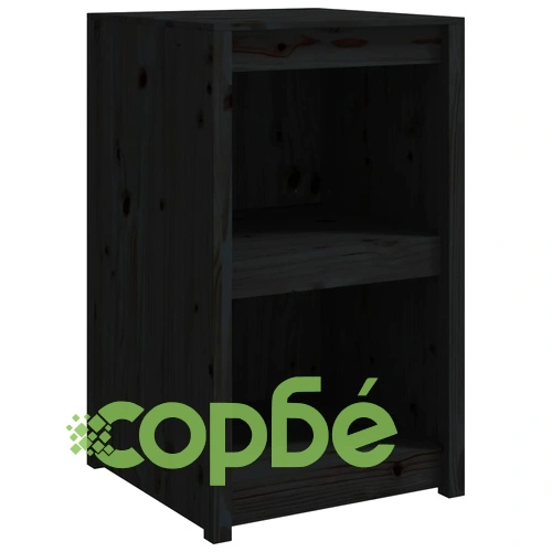Кухненски шкаф за открито, черни, бор масив ➤ топ цена ➤ sorbe.bg