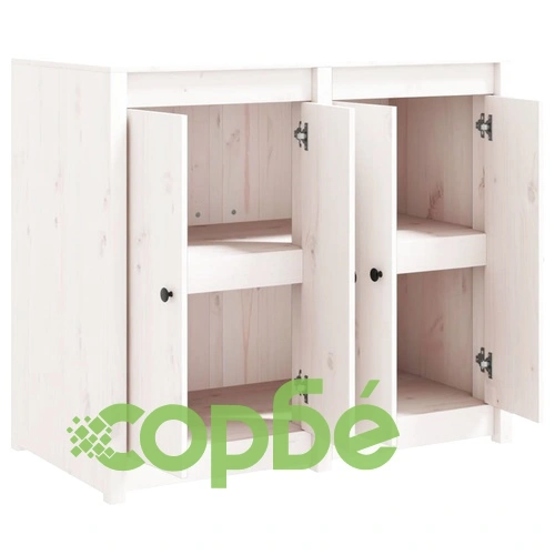 Кухненски шкаф за открито, бял, бор масив ➤ топ цена ➤ sorbe.bg