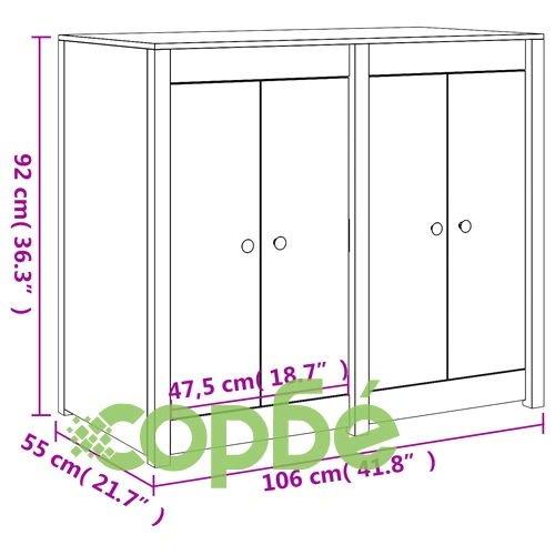 Кухненски шкаф за открито, черни, бор масив ➤ топ цена ➤ sorbe.bg