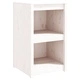Кухненски шкафове за открито, 4 бр, бели, бор масив