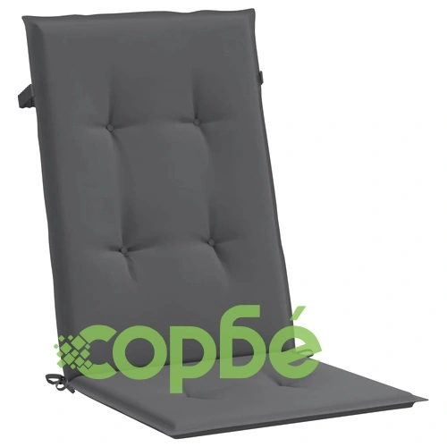 Наклоняеми градински столове с възглавници, 4 бр, тик масив ➤ топ цена ➤ sorbe.bg