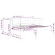Канапе с изтеглящо легло светлосиво 80x200 см кадифе
