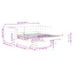 Канапе с изтеглящо легло и чекмеджета синьо 100x200 см кадифе