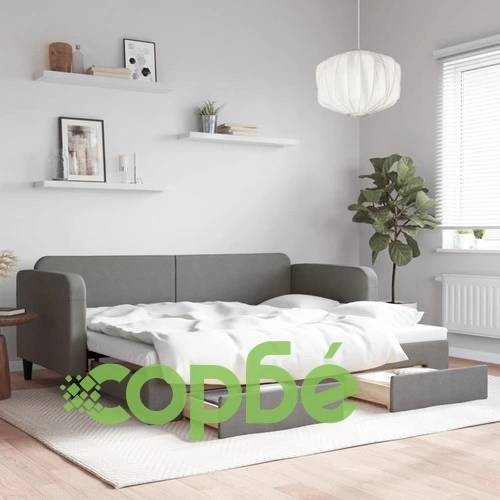 Дневно легло с уширение и чекмеджета, без матрак, 80x200 см ➤ топ цена ➤ sorbe.bg
