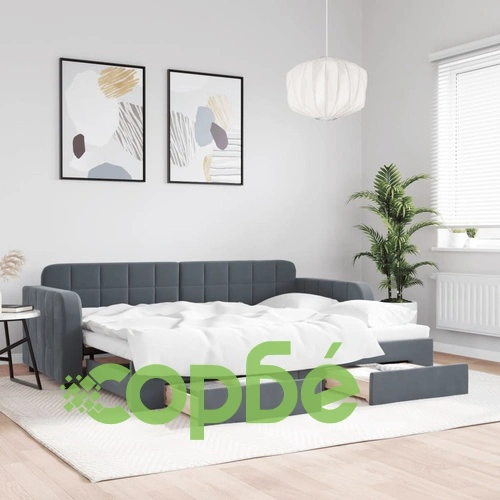 Дневно легло с уширение и чекмеджета, без матрак, 80x200 см ➤ топ цена ➤ sorbe.bg