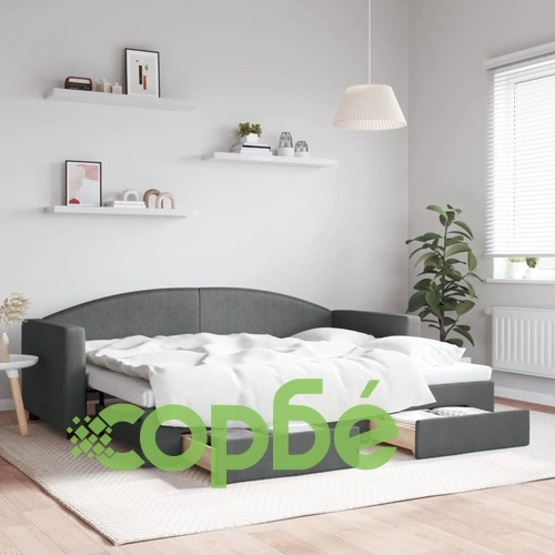 Дневно легло с уширение и чекмеджета, без матрак, 80x200 см ➤ топ цена ➤ sorbe.bg