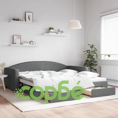 Дневно легло с уширение и чекмеджета, без матрак, 100x200 см ➤ топ цена ➤ sorbe.bg