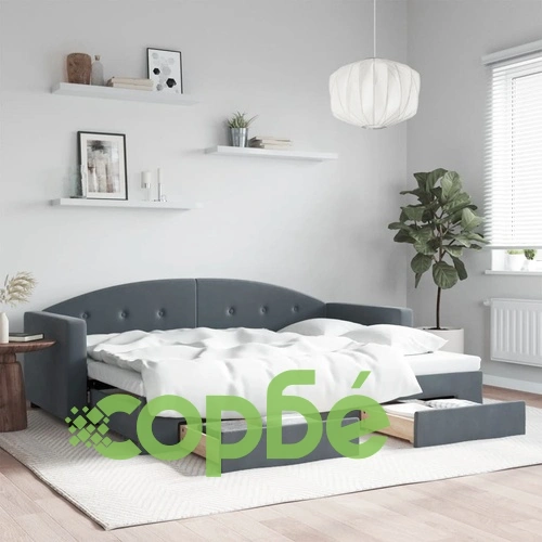 Дневно легло с уширение и чекмеджета, без матрак, 80x200 см ➤ топ цена ➤ sorbe.bg
