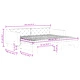 Канапе с изтеглящо легло и матрак светлосиво 90x200 см плат
