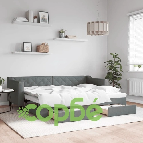 Дневно легло с уширение и чекмеджета, без матрак, 80x200 см ➤ топ цена ➤ sorbe.bg