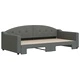 Легло за спане с ракла без матрак, Тъмно сиво, 100x200 см