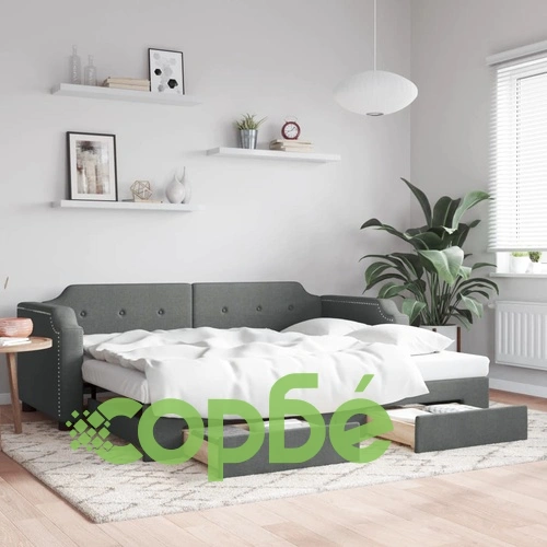 Дневно легло с уширение и чекмеджета, без матрак, 80x200 см ➤ топ цена ➤ sorbe.bg