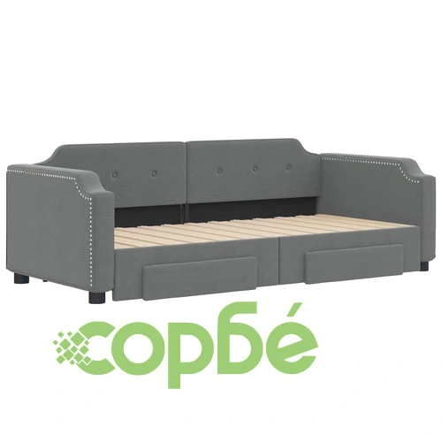 Дневно легло с уширение и чекмеджета, без матрак, 100x200 см ➤ топ цена ➤ sorbe.bg