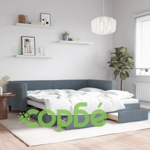 Дневно легло с уширение и чекмеджета, без матрак, 100x200 см ➤ топ цена ➤ sorbe.bg