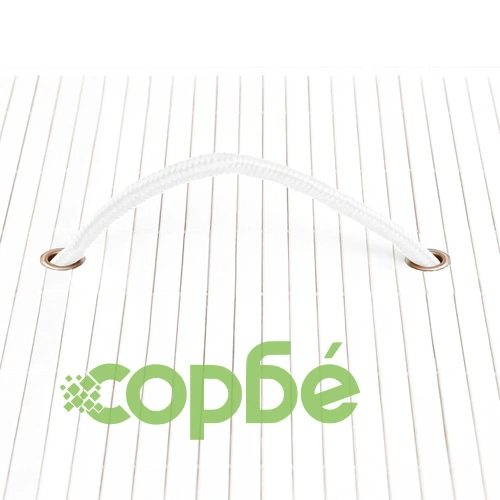 Бамбуков кош за пране с една секция, бял ➤ топ цена ➤ sorbe.bg