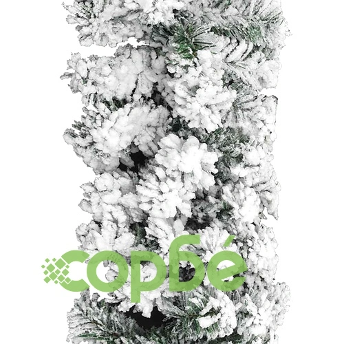 Коледен гирлянд със сняг, зелен, 20 м, PVC ➤ топ цена ➤ sorbe.bg