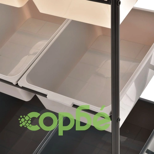 Количка за съхранение на играчки, 9 коша, омбре, пластмаса ➤ топ цена ➤ sorbe.bg