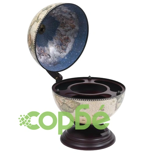 Глобус бар за плот стойка за вино, евкалипт, зелен ➤ топ цена ➤ sorbe.bg