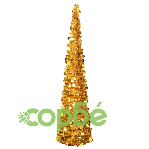 Pop-up изкуствена коледна елха, златиста, 180 см, PET ➤ топ цена ➤ sorbe.bg