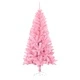 Изкуствена коледна елха със стойка, розова, 150 см, PVC