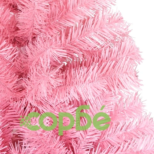 Изкуствена коледна елха със стойка, розова, 150 см, PVC ➤ топ цена ➤ sorbe.bg