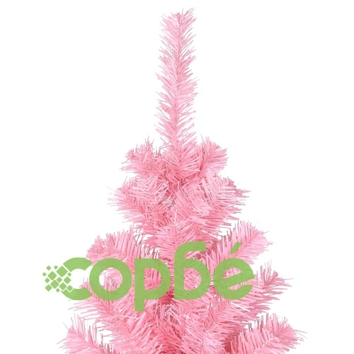 Изкуствена коледна елха със стойка, розова, 210 см, PVC ➤ топ цена ➤ sorbe.bg