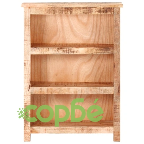 Шкаф за книги, 59x30x80 см, грубо мангово дърво ➤ топ цена ➤ sorbe.bg