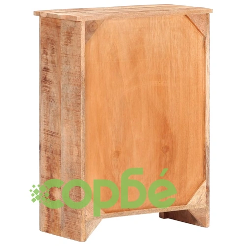 Шкаф за книги, 59x30x80 см, грубо мангово дърво ➤ топ цена ➤ sorbe.bg