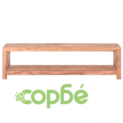 Маса за кафе, 110x45x30 см, шишамово дърво масив ➤ топ цена ➤ sorbe.bg