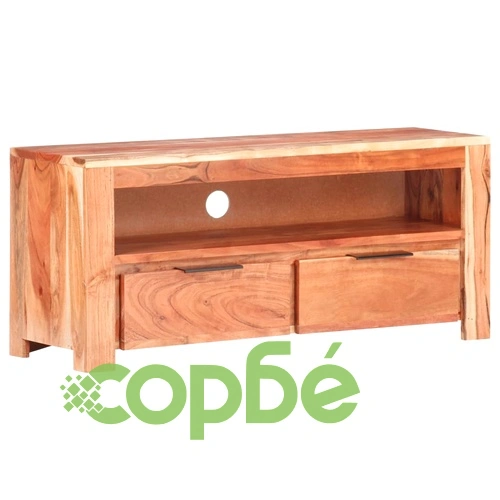 ТВ шкаф, 90x30x40 cм, акациево дърво масив на топ цена от sorbe.bg ТВ шкаф, 90x30x40 cм, акациево дърво масив ➤ топ цена ➤ sorbe.bg